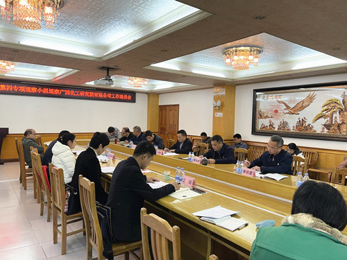 宏桂集团公司党委第四巡察组进驻化工院召开2020年专项巡察动员会